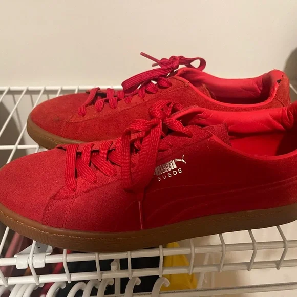 Mens Puma Complete Theseus Track And Field Shoes size 11 1/2. Red Suede … PUMA Complete Theseus Pro Running Spikes, Red, 9 AU : Amazon  main image 3